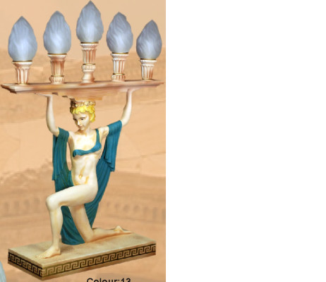 Design Griechische Tischlampe Lampe Leuchte Lampen Dekolampe Beleuchtung 6925