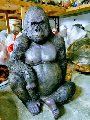 Figuren Statuen Dekoration Deko Gorilla Garten Neu Designer Figur Statue Moderne