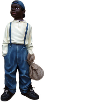 Design Junge mit Beutel II Figur Statue Skulptur Figuren Skulpturen Deko 7089