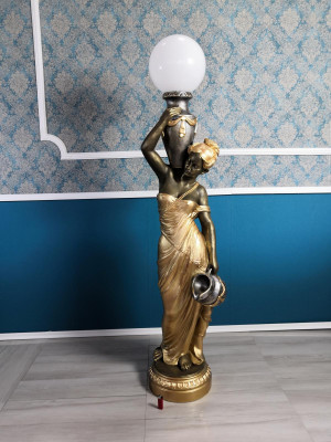 Stehleuchte Lampe Leuchte Statue Figur Skulpturen Skulptur Statuen Stanlampe Neu