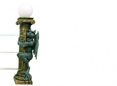 Design Vitrine Regal Glas Säule Vitrinen Regale Dekofiguren Schrank Lampe1835