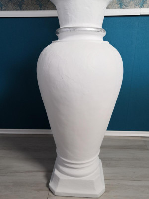 XXL Design Stehleuchte Vase Stand Lampe Lampen Beleuchtet Vitrine 132cm Regal