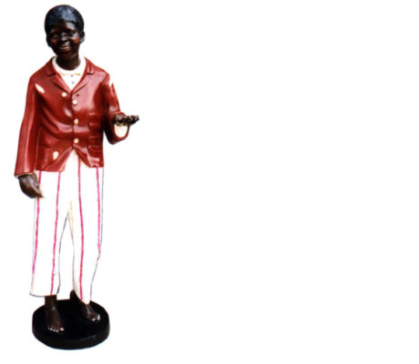 Design Dunkelhäutiger Figur Statue Skulptur Figuren Skulpturen Dekoration Deko