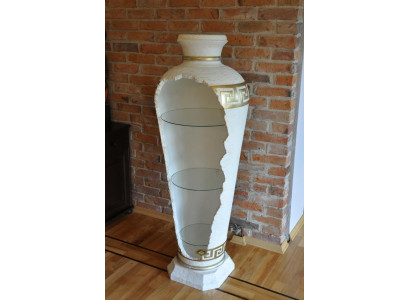 xxl Medusa Antik Stil Vitrine Bar Boden Vase Schrank Vintrinen Säule 153cm Neu