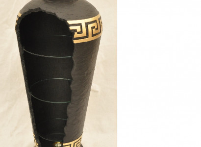 Design Beleuchtung Vase Hausbar Flaschenregal Cocktailbar Dekobar Vitrinbar 6973