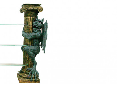 Design Vitrine Regal Glas Säule Vitrinen Regale Dekofiguren Schrank 1834 Neu