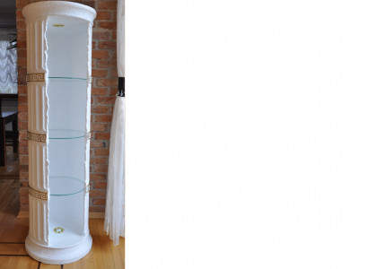 Design Vitrine Regal Glas Säule Bar Vitrinen Regale Schrank Wohnzimmer 1882 Neu