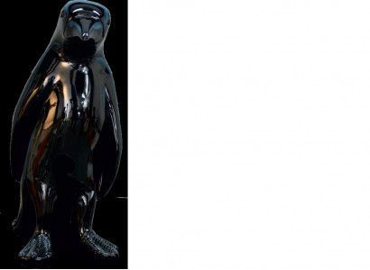 Design Pinguin Schwarz Figur Statue Skulptur Figuren Skulpturen Deko Neu 3062