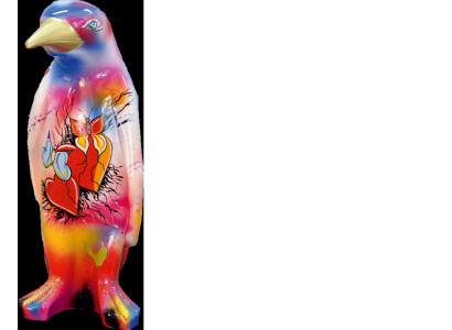 XXL 67cm Designer Figur Handarbeit Bemalt Figuren Skulptur Skulpturen Statue Neu