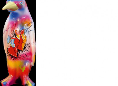 XXL 67cm Designer Figur Handarbeit Bemalt Figuren Skulptur Skulpturen Statue Neu