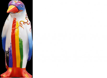 Design Luxus Figur Skulptur Handarbeit Pinguin Tier Skulpturen XXL 67cm Figuren