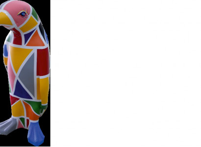 Design Luxus Figur Skulptur Handarbeit XXL 67cm Pinguin Tier Skulpturen Figuren