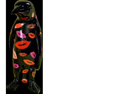 Design Luxus Figur Skulptur Handarbeit Pinguin Tier Skulpturen Figuren XXL 67cm