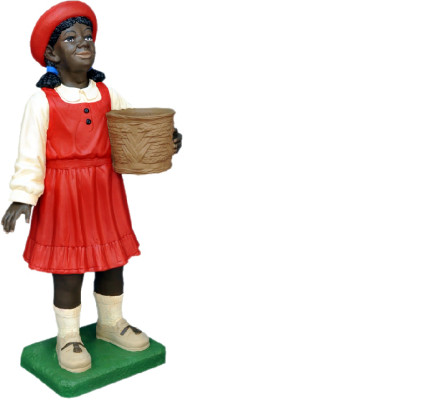 Design Schwarzes Kind Mädchen Figur Statue Skulptur Figuren Skulpturen Deko 7061