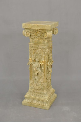 Design Säule Amoretten Skulpturen Figuren Dekoration Deko Ständer Blumen Sockel