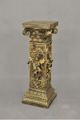 Design Säule Amoretten Skulpturen Figuren Dekoration Deko Ständer Blumen Sockel