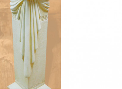 Design Säulenlampe mit Schärpe Leuchte Lampe Decolampe Beleuchtung 6866 Neu