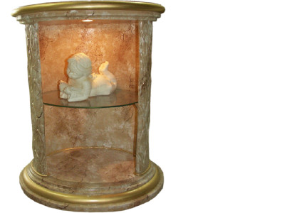 Vitrine Design Säule Schrank Vitrinen Regal Aufbewahrung Beleuchtet Säule Figur