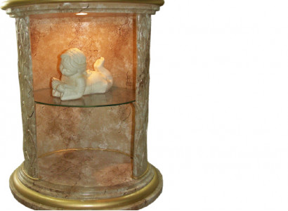 Vitrine Design Säule Schrank Vitrinen Regal Aufbewahrung Beleuchtet Säule Figur