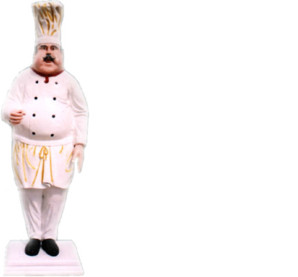 Restaurant Koch Figur Statue Skulptur Figuren Skulpturen Dekoration Deko 213cm