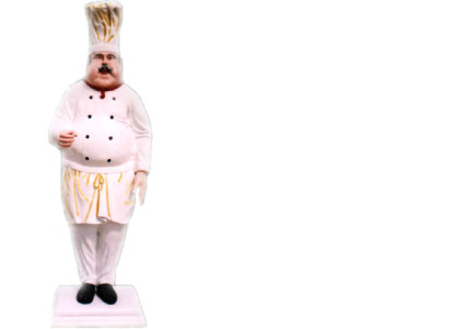 Restaurant Koch Figur Statue Skulptur Figuren Skulpturen Dekoration Deko 213cm