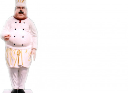 Restaurant Koch Figur Statue Skulptur Figuren Skulpturen Dekoration Deko 213cm