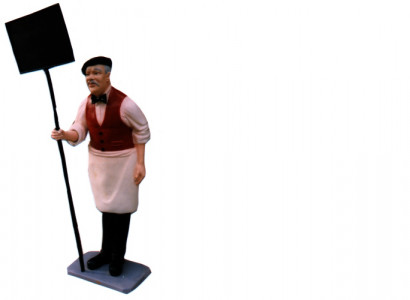 Schild Restaurant Figur Statue Skulptur Figuren Skulpturen Dekoration Deko 182cm