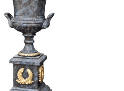 XXL Vase Tisch Dekoration Deko Vasen Antik Stil Skulptur Figur Kelch Rom 0877