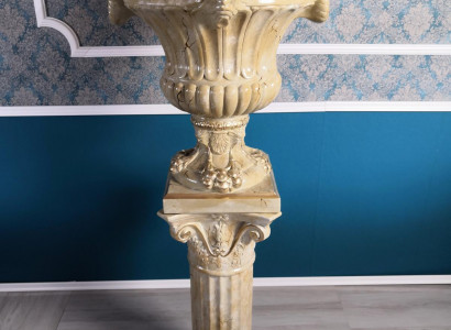 XXL Vase Tisch Dekoration Deko Vasen 69cm Antik Stil Skulptur Figur Kelch Rom