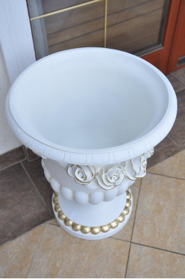 Blumen Kübel Design Vase Vasen Klassiche Design Antik Stil Römisch Boden Schalen