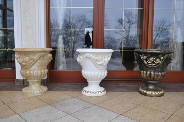 Blumen Kübel Design Vase Vasen Klassiche Design Antik Stil Römisch Boden Schalen