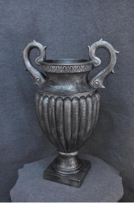 Design Blumen Vase Pokal Kelch Vasen Schalen XXL Boden Schale Römischer Stil Neu