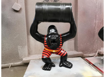 Designer Figur Statue Moderne Figuren Statuen Dekoration Deko Gorilla Garten Neu