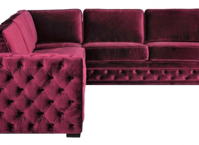 Lila chesterfield couch luxus samt stoff couchen sofa set knöpfe polster neu