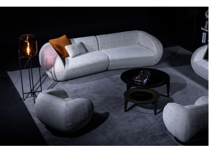 Graue Luxus Sofagarnitur Viersitzer Sessel Luxus Couchen Textilmöbel