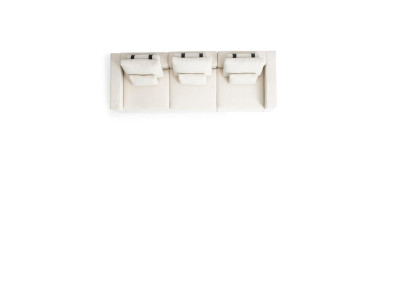 Weißer Viersitzer Luxus Polster Viersitzer Textil Wohnzimmermöbel Desig