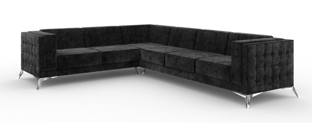 Ecksofa Chesterfield Sofa Polstergarnitur Couch Wohnlandschaft L-form Design Neu