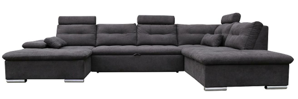 Ecksofa U Form Sofa Wohnlandschaft Garnitur Stoff Sofas Bettunktion Schlaf