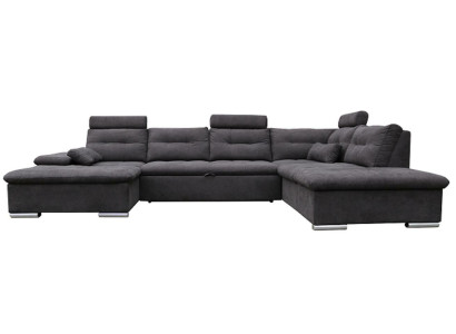 Ecksofa U Form Sofa Wohnlandschaft Garnitur Stoff Sofas Bettunktion Schlaf