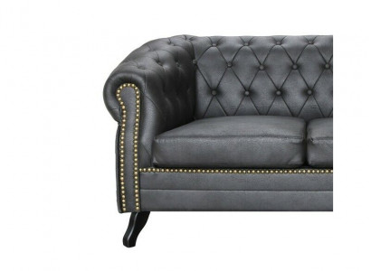 Chesterfield Sofagarnitur 3+2+1 Glasgow Couch Polster Set Sofas Couchen Neu