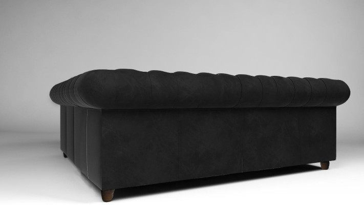 Chesterfield Ecksofa L-Form Stoff Design Couch Polster Sitz Sofa Textil