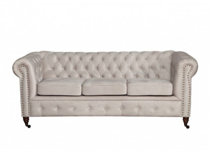 Chesterfield Sofagarnitur 3+2+1 Oxford Couch Polster Set Sofas Couchen Leder