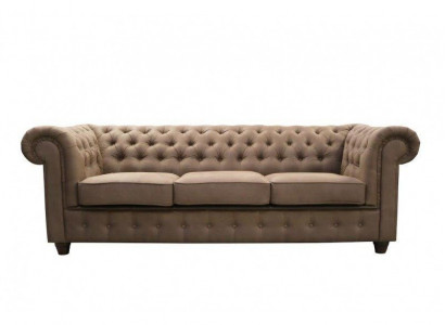 Chesterfield Sofagarnitur Sofa 3+1+1 Couch Polster Set Sofas Couchen Komplett