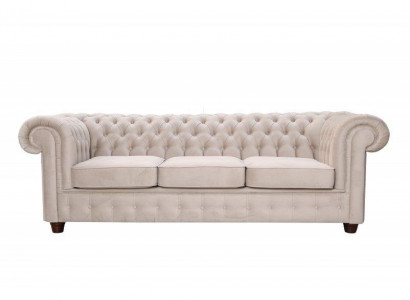 Chesterfield Sofagarnitur Sofa 3+1 Mello mit Bettfunktion Couch Polster Sofa Neu