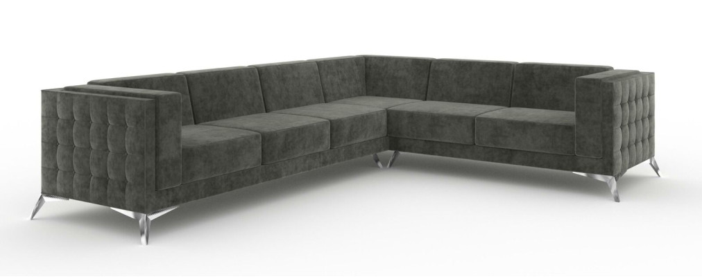 Design Esk Ecksofa L-form Modern Sofas Stoffsofa Couch Wohnlandschaft