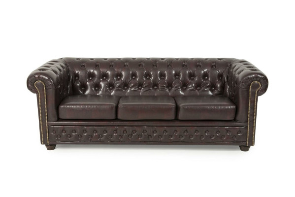 Ledersofa Sofagarnitur 3+2+1 Sitzer Set Garnitur Polstersofa Couch