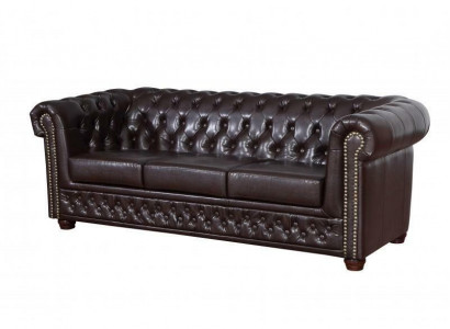 Ledersofa Sofagarnitur 3+2+1 Sitzer Set Garnitur Polstersofa Couch