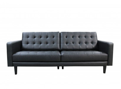 Design Moderne Chesterfield Garnitur Sofa Couch Polster Leder Garnituren 3+2 Neu