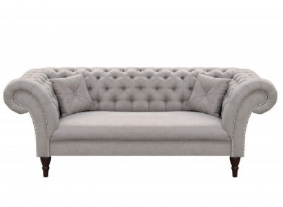 Chesterfield Sofagarnitur 3+2 Couch Sofa Polster Design Leder Stoff Garnituren
