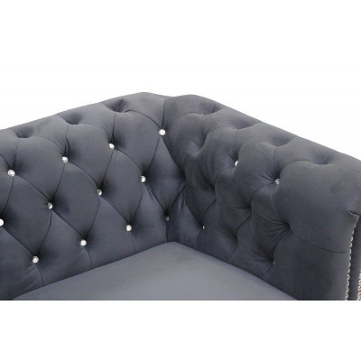 Chesterfield Ledersofa Sofa Couch Polster Garnitur 3+1 Bettfunktion Schlafsofa